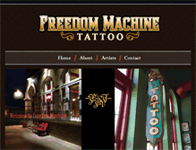 Tablet Screenshot of freedommachinetattoo.com